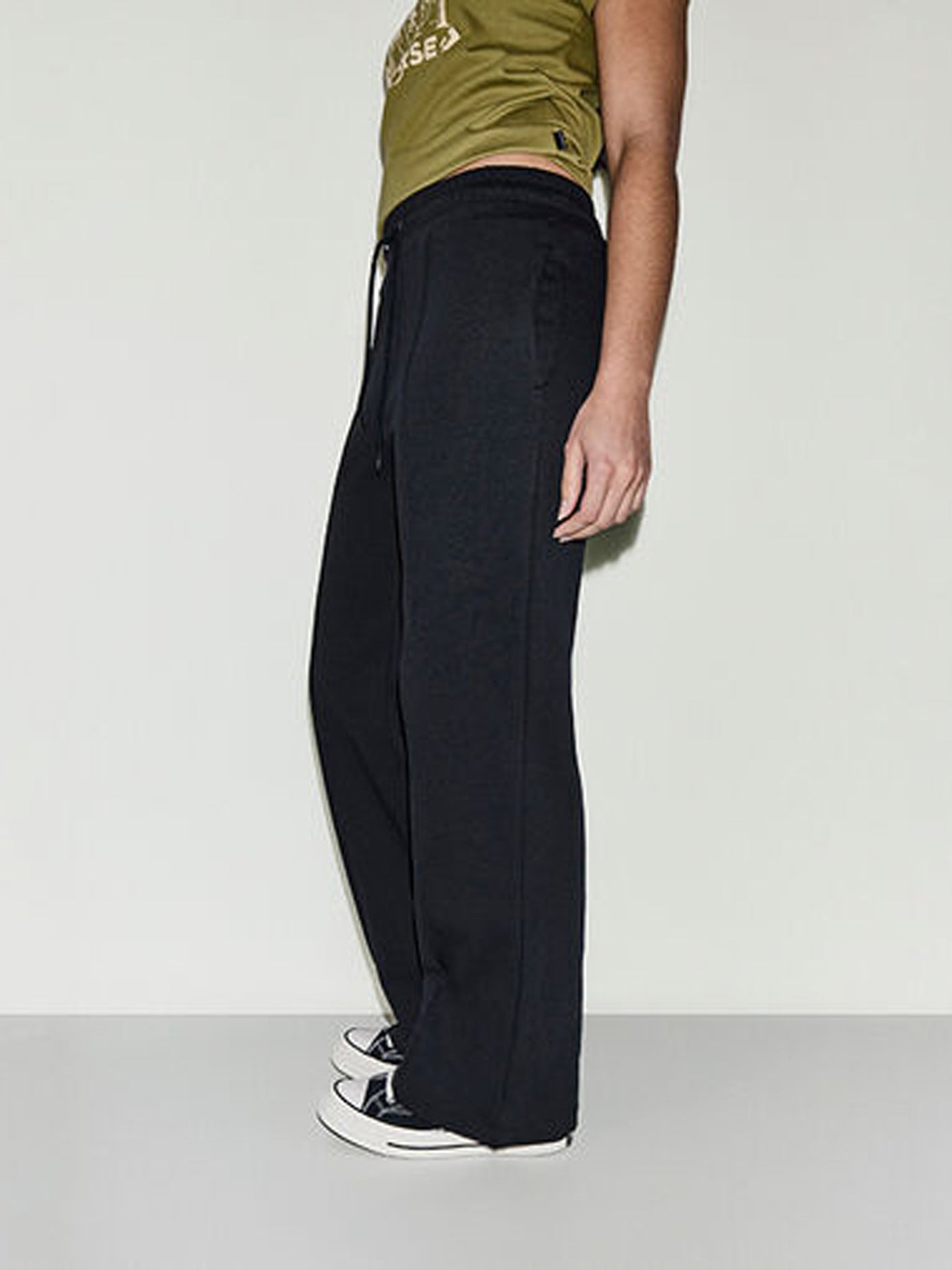 Converse Star Chev Open Hem Pant - Black