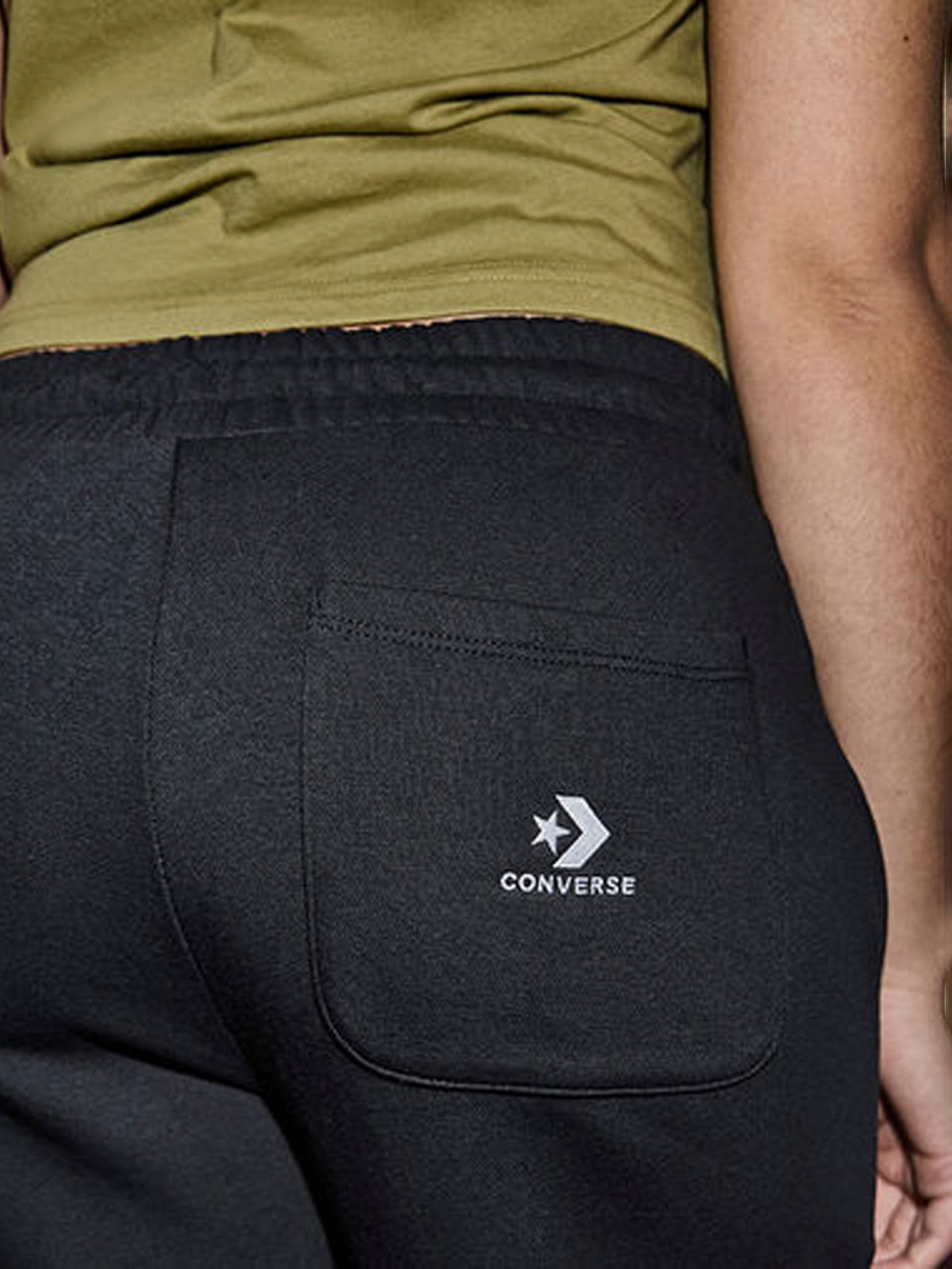 Converse Star Chev Open Hem Pant - Black