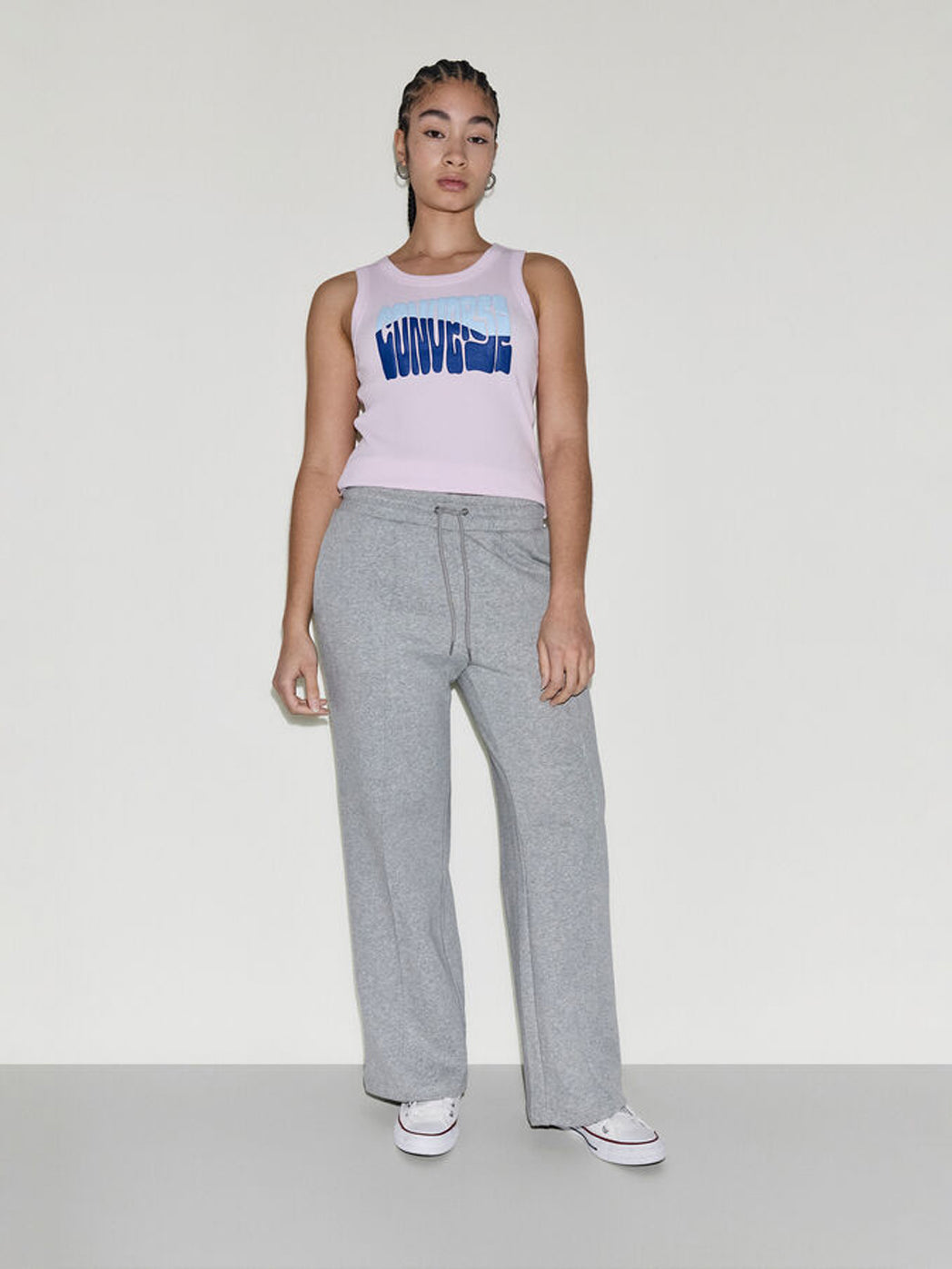 Converse Star Chev Open Hem Pant - Vintage Grey Heather