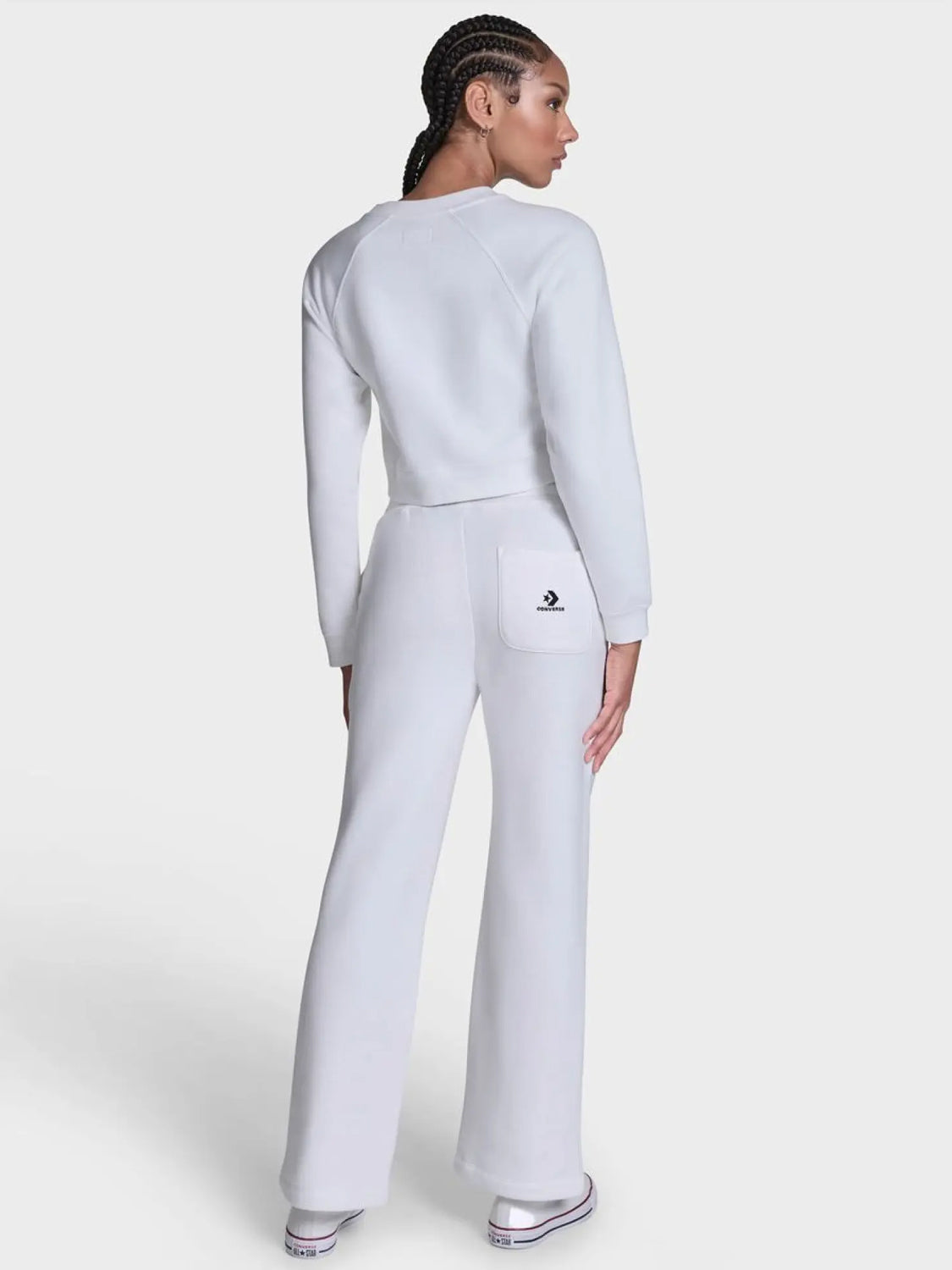 Converse Star Chev Open Hem Pant - White