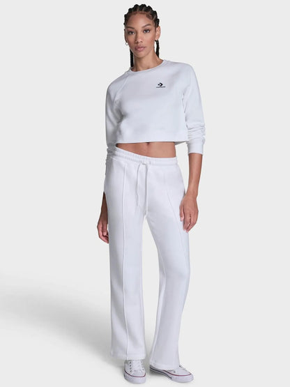 Converse Star Chev Open Hem Pant - White