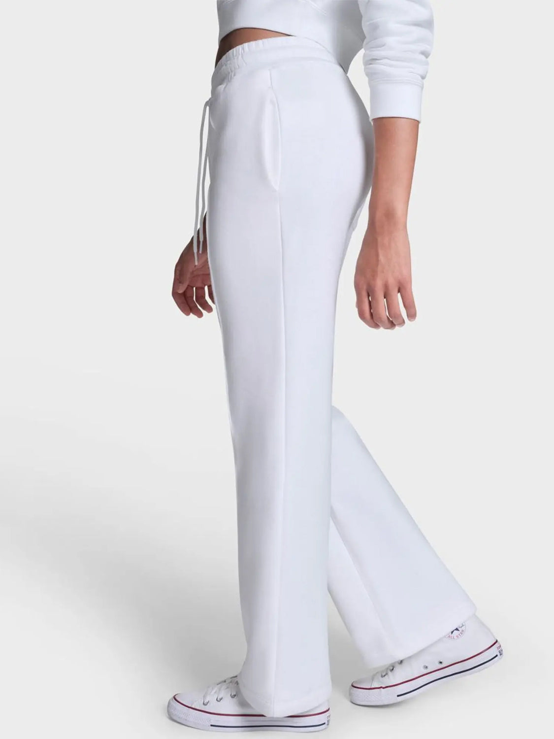 Converse Star Chev Open Hem Pant - White