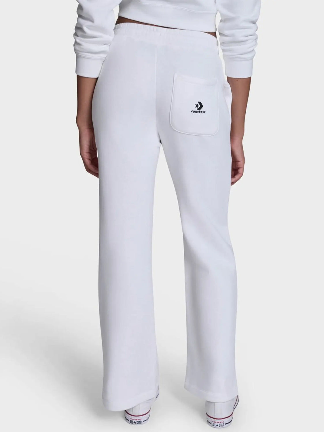Converse Star Chev Open Hem Pant - White