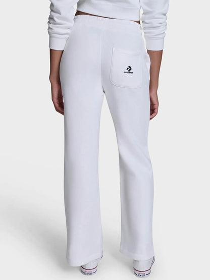 Converse Star Chev Open Hem Pant - White