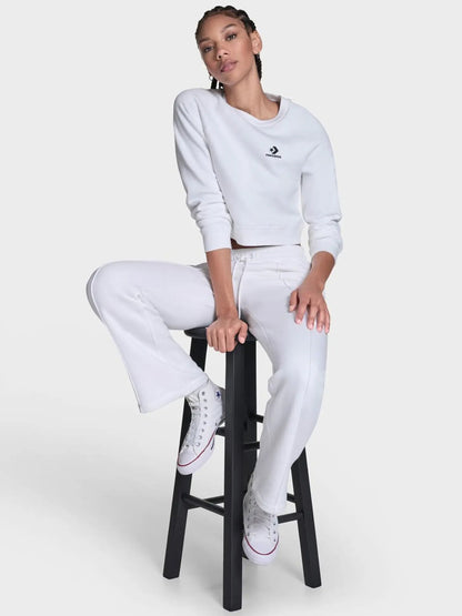 Converse Star Chev Open Hem Pant - White