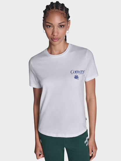 Back Printed Tee - White