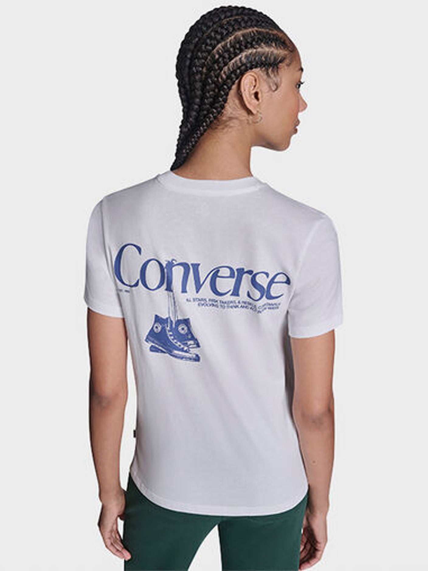 Back Printed Tee - White