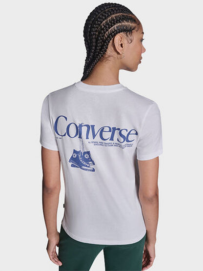 Back Printed Tee - White