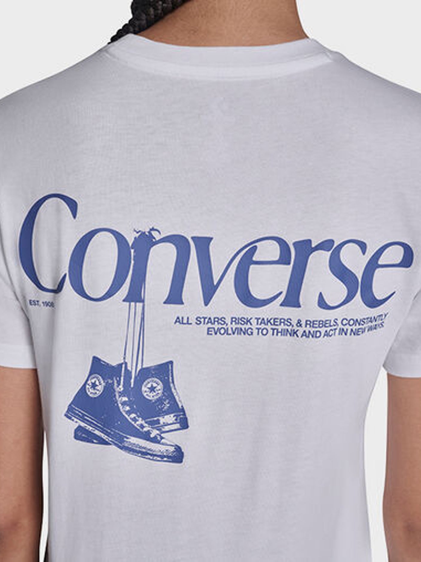 Back Printed Tee - White