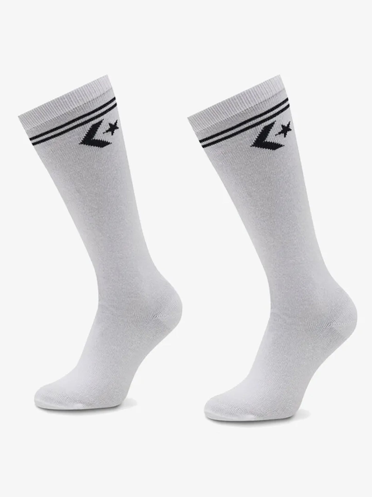 Converse 2PP Star Long Crew Double Stripe - White (35-38)