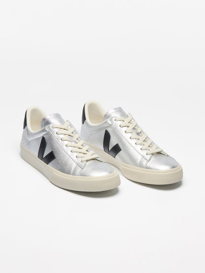 Campo Leather Silver Black