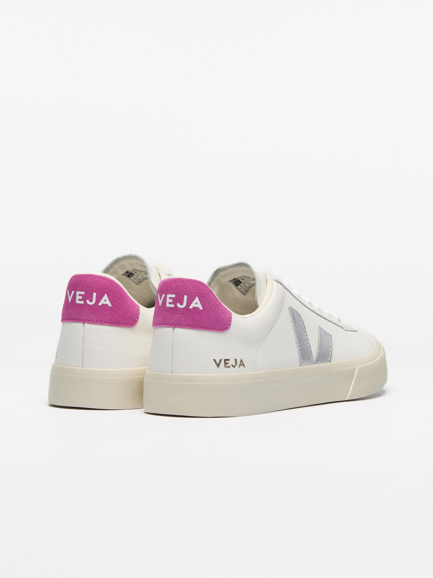 Campo Leather White Silver Ultraviolet