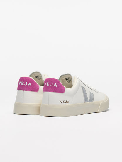 Campo Leather White Silver Ultraviolet