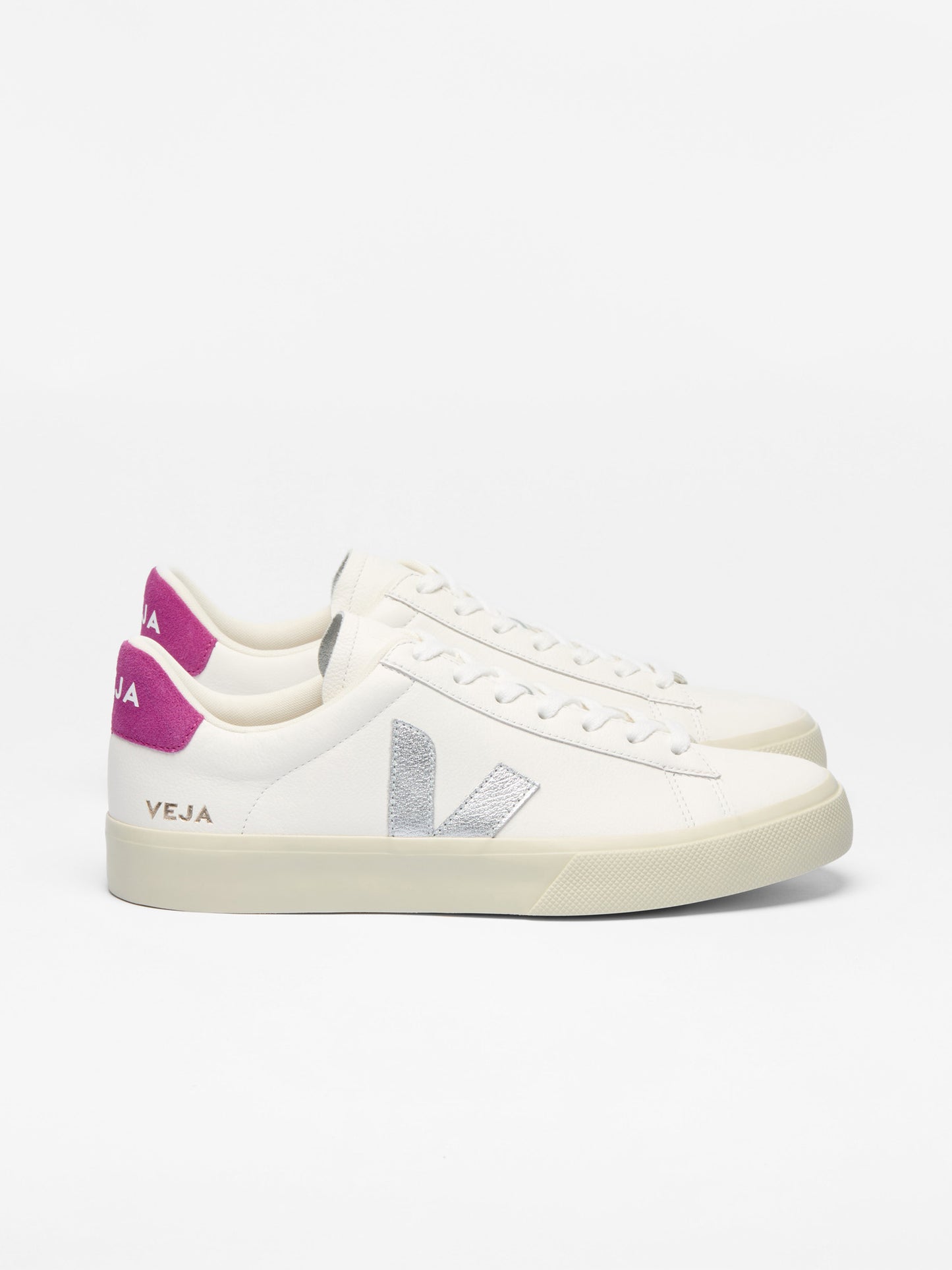 Campo Leather White Silver Ultraviolet