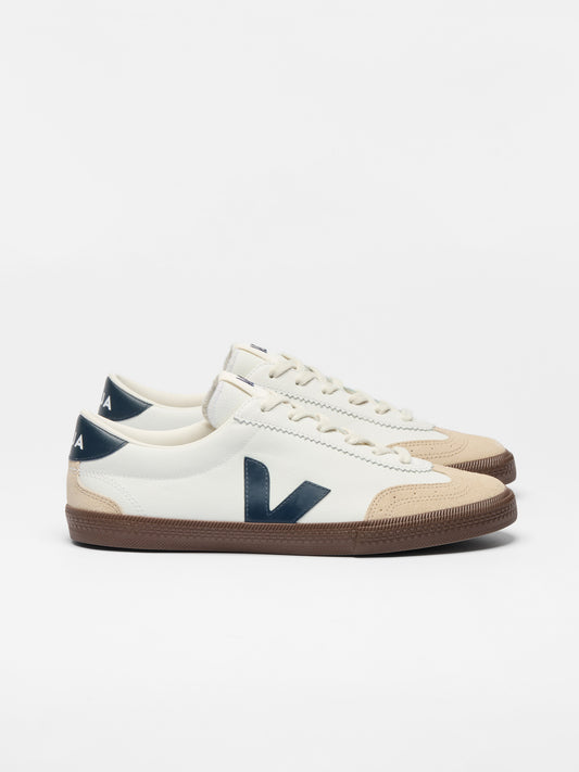Volley Leather White Nautico Bark