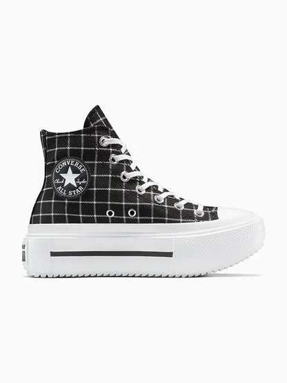 Converse Chuck Taylor AS Lift Double Stack Plaid Sneakers