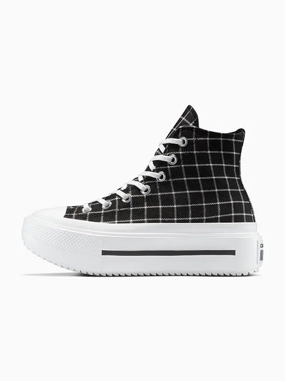Converse Chuck Taylor AS Lift Double Stack Plaid Sneakers