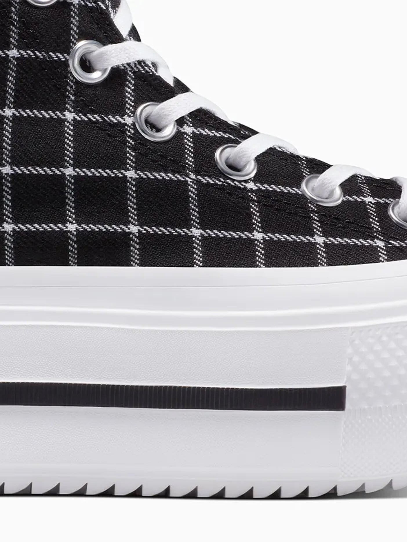 Converse Chuck Taylor AS Lift Double Stack Plaid Sneakers