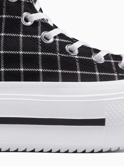 Converse Chuck Taylor AS Lift Double Stack Plaid Sneakers