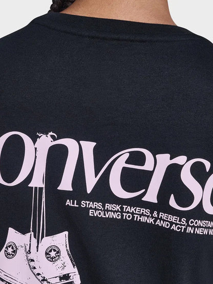 Back Printed Tee - Black