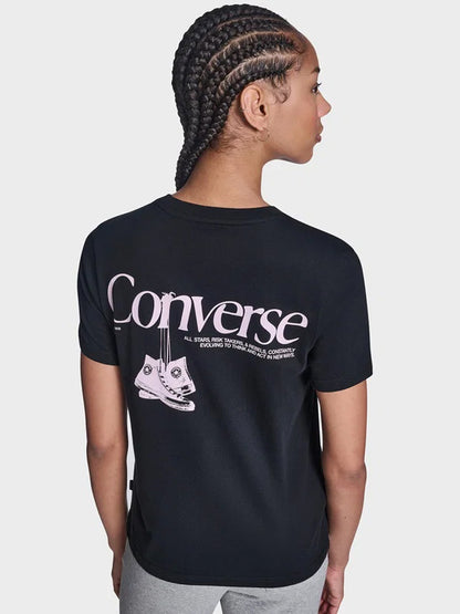 Back Printed Tee - Black