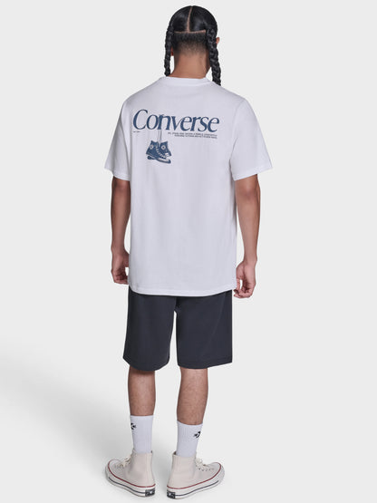 Back Printed Tee - White