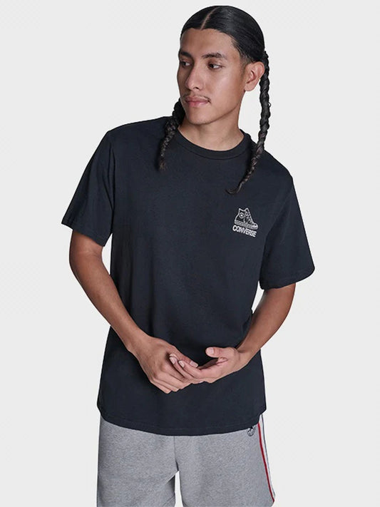 Back Printed Tee - Black