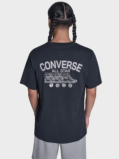 Back Printed Tee - Black