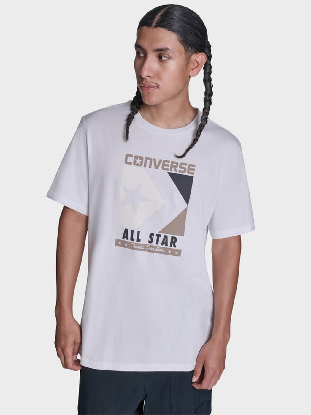 Front Printed Tee - White