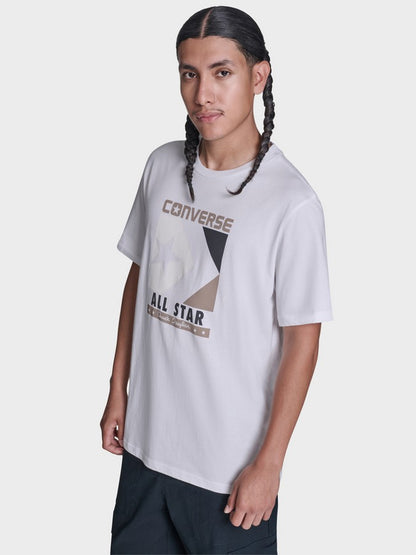 Front Printed Tee - White