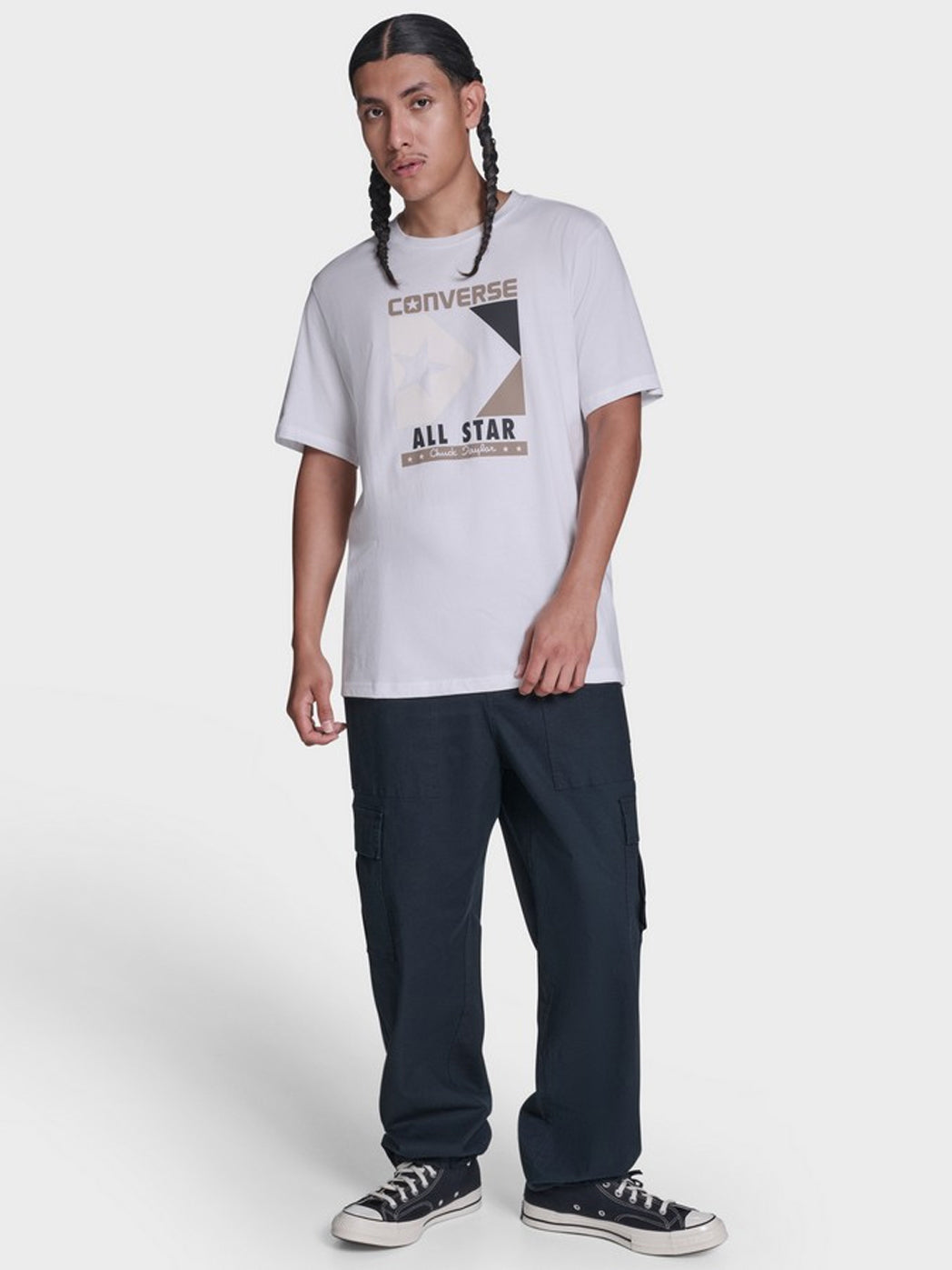 Front Printed Tee - White