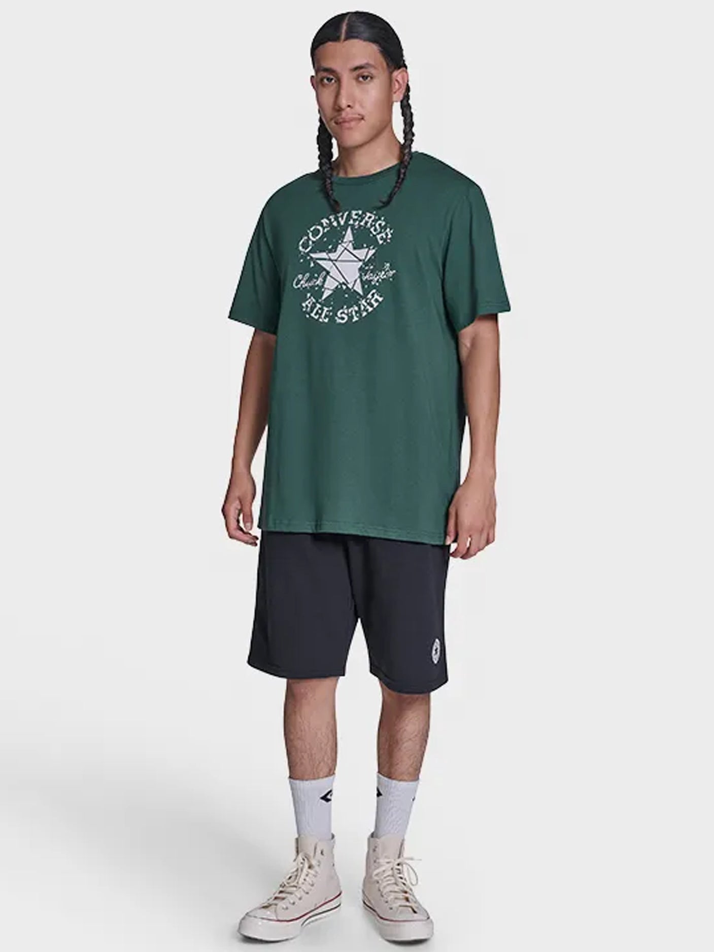 Front Printed Tee - Green