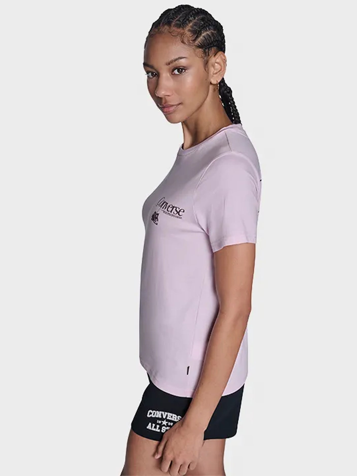 Back Printed Tee - Rose