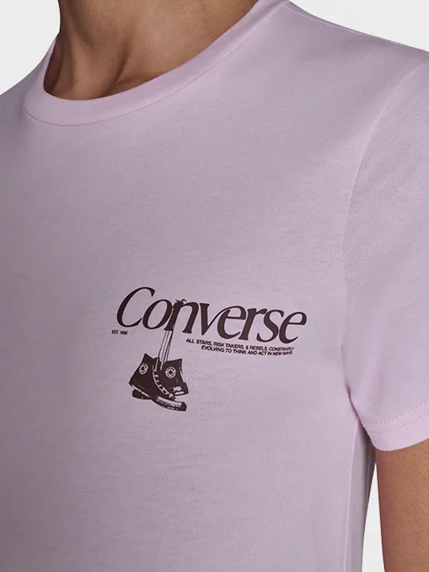 Back Printed Tee - Rose