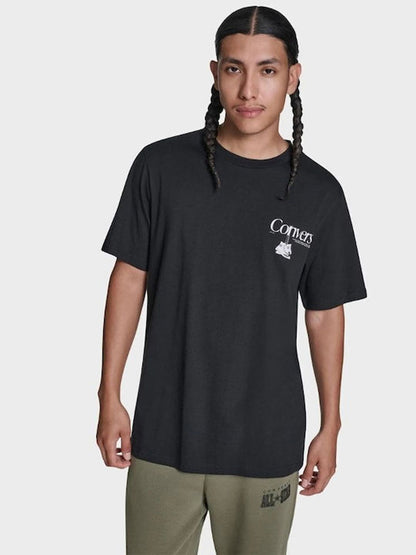 Back Printed Tee - Black
