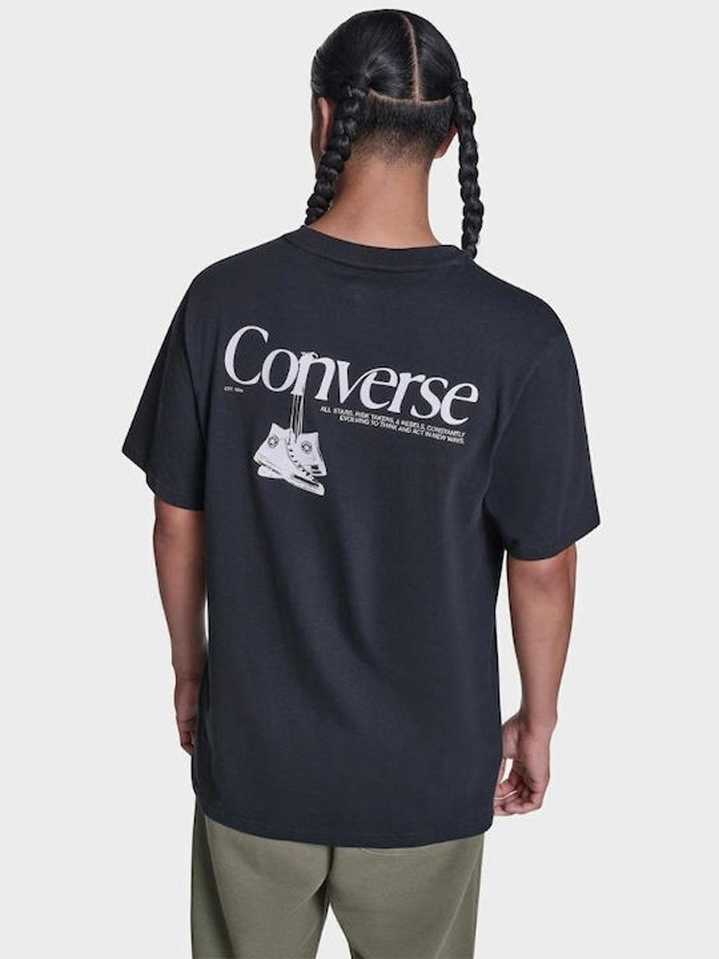 Back Printed Tee - Black