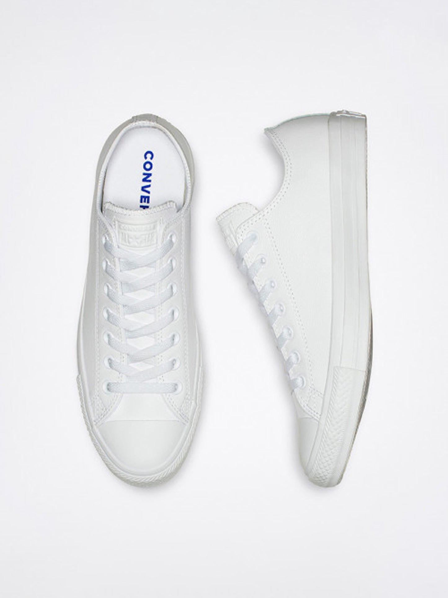 Converse Mono Leather White Sneakers